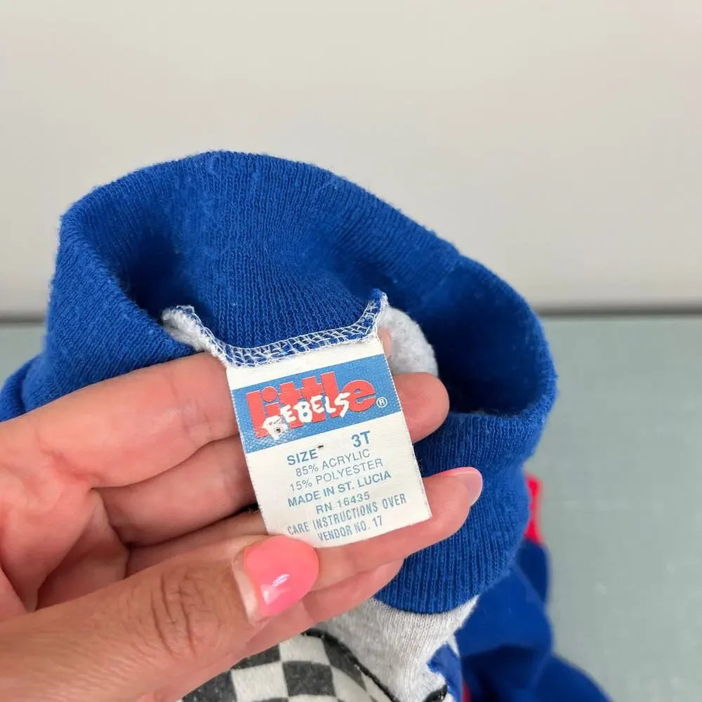 Vintage Little Rebels Dino Racing Sweatsuit 3T
